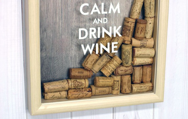 Копилка для винных пробок "Keep calm and drink wine"